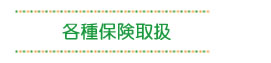 各種保険取扱