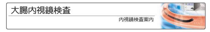 大腸内視鏡検査案内
